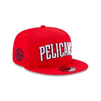 Red New Orleans Pelicans Hat - New Era NBA Statement Edition 9FIFTY Snapback Caps USA2614938